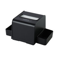 Dispenser p/guardanapo interfolhado (c/ porta sachê) preto Dispenser p/guardanapo interfolhado (c/ porta sachê) preto